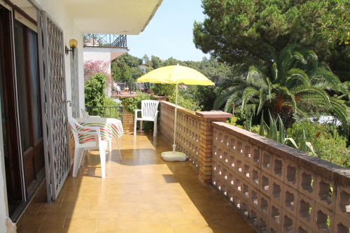 Terrase der Wohnung 2 mit Meerblick